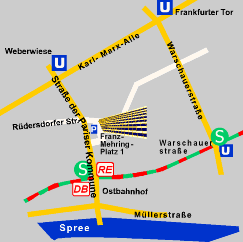 Karte Franz-Mehring-Platz 1